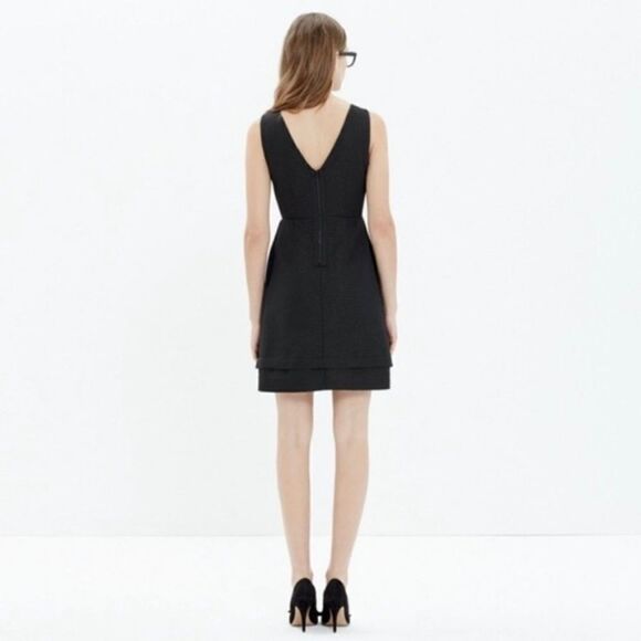 Madewell Lowlight Black & Gold Shimmer Dot Dress Size 2 - Picture 14 of 14